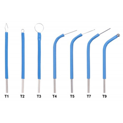 Electrosurgery Set of 7 Assorted Blue-Style Electrodes (Magpie)