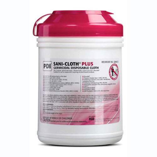 Sani Cloth Plus Large Wipes 6 X 6 75 Disinfectant Wipes Can Of