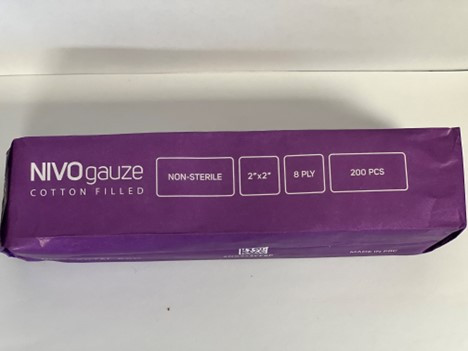 Nivo Gauze 2x2 8ply 90gm Cotton Filled NS 200pk Pricenex