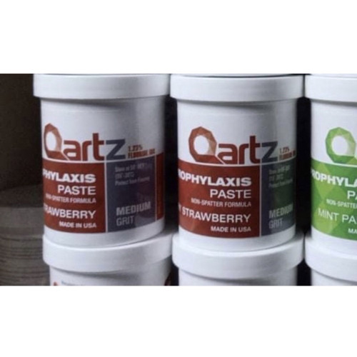 Prophy Paste Qartz 12 oz Jar W/F Very Strawberry Medium Pricenex