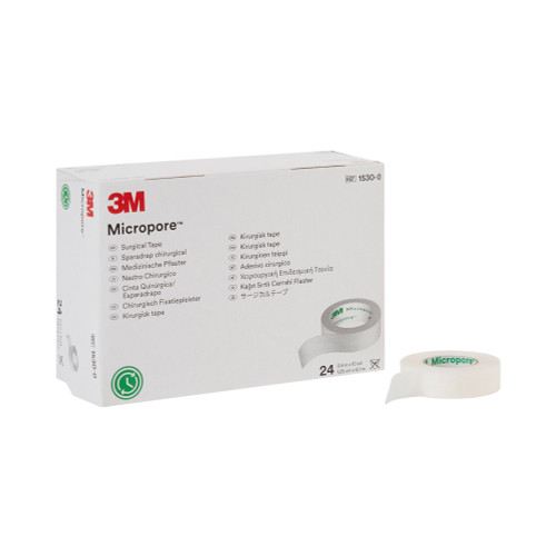 Medical Tape 3M™ Micropore™ Skin Friendly Paper 1/2 Inch X 10 Yard White  NonSterile Box of 24 - Pricenex