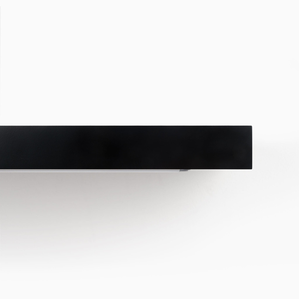 Aksel LED Black Floating Shelf