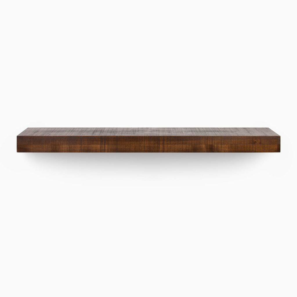 Glenn Espresso Rustic Floating Mantel