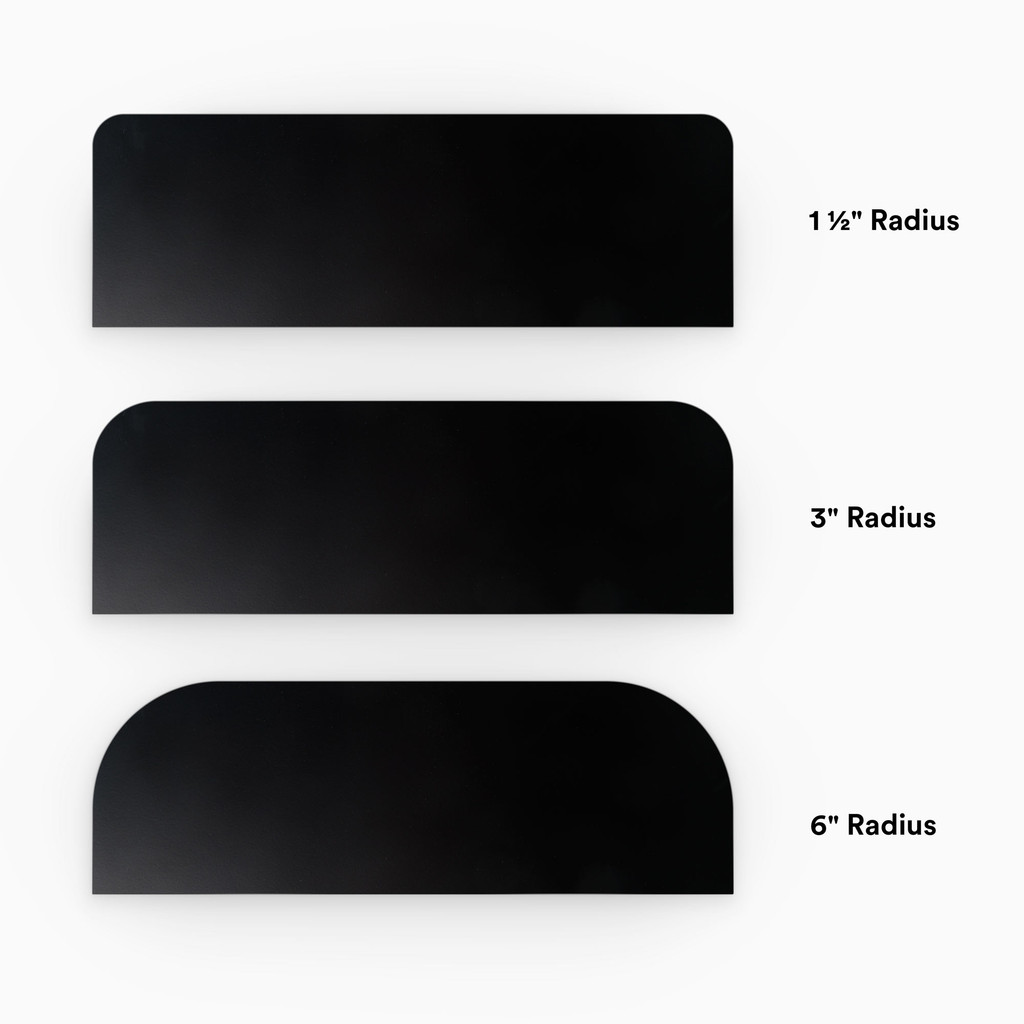 Aksel RADius Black Floating Shelf