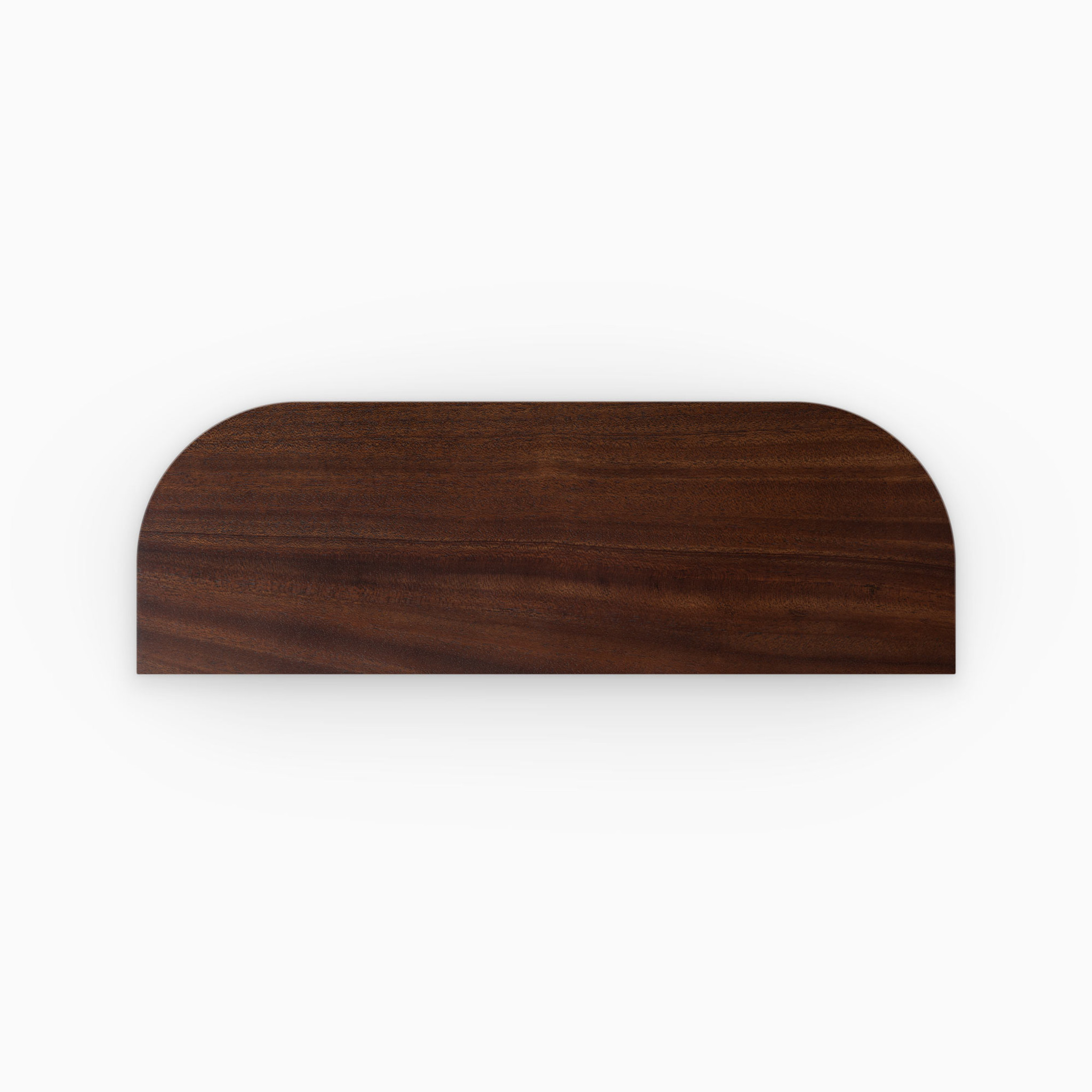 Aksel Inlay Walnut Wood + Steel Floating Shelf