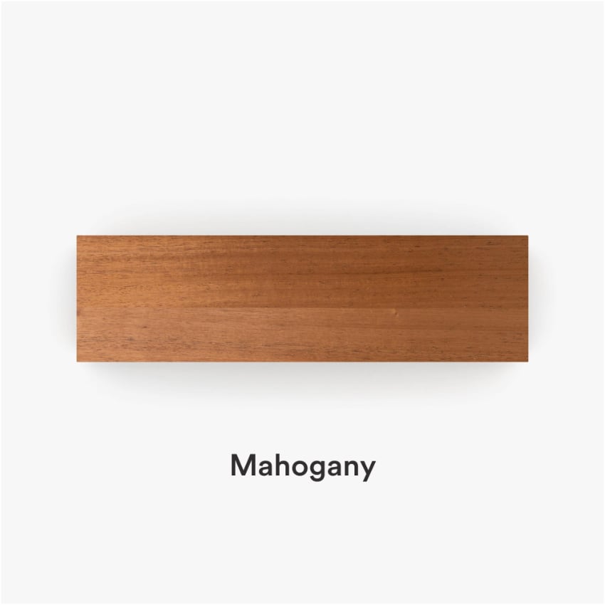 Mahogany Wood Floating Shelf Slab