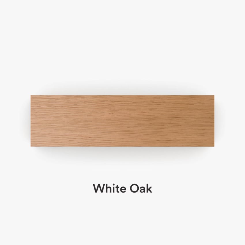 White Oak Wood Floating Shelf Slab