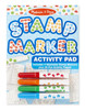 Melissa & Doug Stamp Markers and Activity Pad - Stars, Fish, Cars, and Frogs