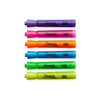 Sharpie 25145 Tank Highlighters, Chisel Tip, Assorted Fluorescent, 12-Count