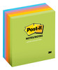 Post-it Notes, Jaipur Colors, America's #1 Favorite Sticky Note, Great for Reminders, 3 in. x 3 in, 5 Pads/Pack, 100 Sheets/Pad (654-5UC)