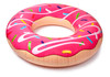 Aquablu Inflatable Inner Tube Cool Summer Swim Ring & Lounge Float for Pool Beach Lake River & More 47 Diameter Pink Sprinkle Donut Design Perfect for Kids Teens & Adults Ages 9+