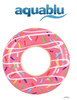 Aquablu Inflatable Inner Tube Cool Summer Swim Ring & Lounge Float for Pool Beach Lake River & More 47 Diameter Pink Sprinkle Donut Design Perfect for Kids Teens & Adults Ages 9+