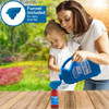BubblePlay 64-Ounce Bubble Solution - Includes Big bubble Wand and Easy Pour Funnel, Works with Bubble Machines-for Weddings, Birthdays and Outdoor Events Hours of Fun For Kids (Bottle Color May Vary)