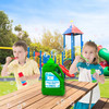 BubblePlay 64-Ounce Bubble Solution - Includes Big bubble Wand and Easy Pour Funnel, Works with Bubble Machines-for Weddings, Birthdays and Outdoor Events Hours of Fun For Kids (Bottle Color May Vary)