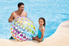 Intex Jumbo Inflatable 42" Giant Beach Ball - Crystal Clear with Translucent Dots, 1 Pack