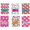 Hello Kitty 6 Designs 20 Sheets Mini Memo Pad Notebook (Set of 6)