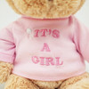 GUND It's a Girl T-Shirt Teddy Bear Stuffed Animal Plush in Pink, 12"