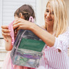 Playkidz Transparent 15" Backpack for Boys and Girls, Water Resistant - Easy Clean, Perfectly Sized School Knapsack & Travel Briefcase for Books and Lunch