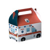 Hammont Ambulance/ Hatzalah Paper Treat Boxes - Container Goodie Boxes Cute Designs Perfect for Parties and Celebrations 6.25" x 3.75" x 3.5" (10 Pack)