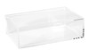 Lucite Plastic Storage Organizer Box - Best for Organizing Beauty Products and Accessories 6.3''x3.94''x1.97'' (2 Pack)