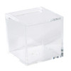 Lucite Plastic Storage Organizer Box - Best for Organizing Beauty Products and Accessories  2.36''x2.36''x2.36'' (6 Pack)