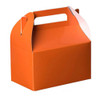 Hammont Orange Colored Paper Treat Boxes - 6.25" x 3.75" x 3.5" (10 Pack)