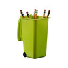 Green Toy Garbage Cans for Fun Playing- Cute Garbage Can 6 Pieces /Set - Used for Holding Pencils, Novelty and Party Favors 4.75x 3x 6.25-by Hammont