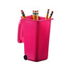 Pink Toy Garbage Cans for Fun Playing- Cute Garbage Can 6 Pieces /Set - Used for Holding Pencils, Novelty and Party Favors 4.75x 3x 6.25-by Hammont