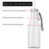 Clear Plastic Bottle for Water, Juice and Shake with Straw  Non Toxic, BPA Free Perfect for Students, Gym, Hiking, Traveling 22 oz (6 Pack)