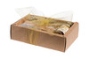 Clear PVC Sleeve DIY Sliding Brown Gift Box-Kraft Paper Luxury Packaging Boxes for Birthday Party, Thanksgiving Occasion 7 x 4.75 x 2 (6 Pack)