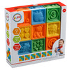 Playkidz: Super Durable Squeeze & Stack Alpha Blocks.