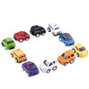 Die-cast Cars, Pull Back Action Vehicles for Toddlers & Kids 10 PCS Set - Friction Powered-Bright Colored, Great for Play and party Favors.