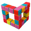 Playkidz Super Durable 24 Pcs Stacking Bristle Blocks Building Set, For Boys & Girls, Educational Fun, Great for Toddlers and Children