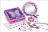 Melissa & Doug Mess-Free Glitter Treasure Box, Mirror and Jewelry Set