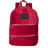 Blubel stylish Velvet Fashion zippered Backpack for girls and boys students recommended for ages 6+ (Red)