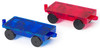 Playmags 2 Piece Car Set: Now with Stronger Magnets, Sturdy, Super Durable with Vivid Clear Color Tiles. (Colors May Vary) (Red)