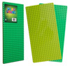 Play Build Baseplate Brick Set  2 Pieces  10 x 20 Inch Base Plates  Compatible With Most Major Brands