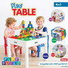 Lego Table  Kids 4 in 1 Play & Build Table Set For Indoor Activity, Outdoor Water Play, Toy Storage & Building Block Fun  Compatible w/Lego & Duplo Bricks  Includes 2 Toddler Chairs