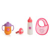 Mommy & Me Baby Doll 4 Piece Feeding Set - Includes A Magic Disappearing Milk Bottle and Sippy Cup