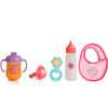 Mommy & Me Baby Doll 4 Piece Feeding Set - Includes A Magic Disappearing Milk Bottle and Sippy Cup