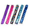 Sequin Slap Bracelets  Bulk Set of Color-Changing Mermaid Jewelry for Girls, Assorted Rainbow Shades & Shiny Reversible Sequins  Great Kids Birthday Gifts or Party Favors