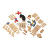 Melissa & Doug Deluxe Wooden Railway Train Set (130+ pcs)