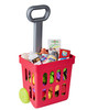 Playkidz: Shopping Cart, Fill and Roll Grocery Basket - 24 Piece Toy Shopping Basket and Pretend Food Playset - Grocery, Kitchen and Plastic Food Toys for Toddlers Age 3 Years and Up