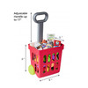 Playkidz: Shopping Cart, Fill and Roll Grocery Basket - 24 Piece Toy Shopping Basket and Pretend Food Playset - Grocery, Kitchen and Plastic Food Toys for Toddlers Age 3 Years and Up