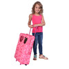 Doll Double Travel Trolley with Double Sleeping Bag - Doll Travel case Fits 18 inch Dolls