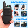 GoTalkie Two-Way Radios, Walkie Talkies with 16 Channels 2 FM Transceivers with Batteries, Chargers, and Holsters, Great for Adults & Kids