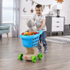 Step2 Little Helper's Shopping Cart | Blue Toy Shopping Cart for Toddlers