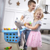 Step2 Little Helper's Shopping Cart | Blue Toy Shopping Cart for Toddlers