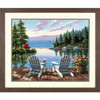 Dimensions PaintWorks Paint by Numbers Kit for Adults and Kids, Lakeside Morning, 20'' x 16''