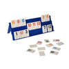 Point Games, Classic Rummy Game Set, 4 Three Tier Exclusive Folding Playing Racks, 2-4 Players, Great Gift